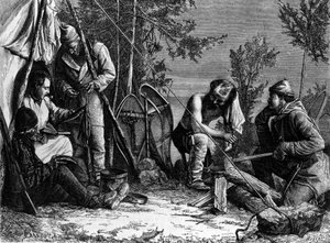 La vita dei trappers (cacciatori professionisti) in Canada: il campo
