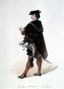 I maestri cantori di Norimberga (Die Meistersinger von Nürnberg), opera creata da Richard Wagner: costume di Walther von Stolzing per la prima rappresentazione. Museo Wagner Bayreuth da Unknown artist