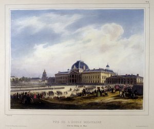La Scuola Militare degli Invalides, vista del Campo di Marte