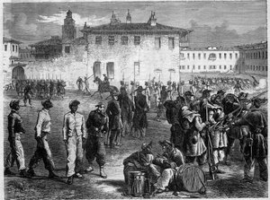 La guerra di secessione o guerra civile americana da Unknown artist