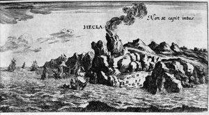 Il vulcano Hekla sulla costa dell