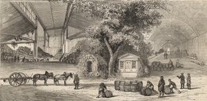 Il magazzino dei vini a Parigi nel 1861 - Cantine da Unknown artist