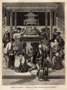 Il battesimo del Buddha, una festa annuale che si svolge l