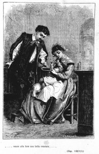 La nascita del figlio di Renzo e Lucia - in I promessi sposi di Manzoni da Unknown artist