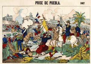 La cattura di Puebla il 17 maggio da Unknown artist