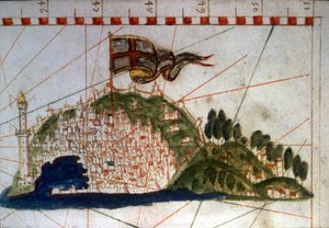 La città di Genova su un portolano del XIV secolo da Unknown artist