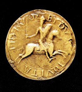 Controsigillo di Luigi VII di Francia, che lo rappresenta a cavallo