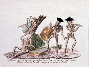 La danza della morte (stampa) da Unknown artist