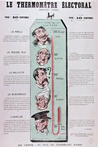 Il termometro elettorale - disegno da Unknown artist