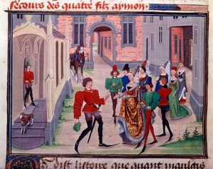 Il fidanzamento di Clarisse, figlia del re Yvon de Gascony e Renaud da Unknown artist