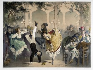 La griglia a Bullier, circa 1860 da Unknown artist