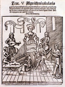 Le arti liberali: Musica (incisione) da Unknown artist