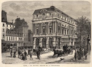 Il nuovo Teatro della Rinascita a Parigi nel 1873.