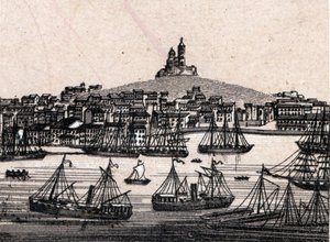 Il vecchio porto di Marsiglia in 