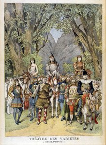 La commedia “Chilperic” al teatro delle Varietà di Parigi da Unknown artist
