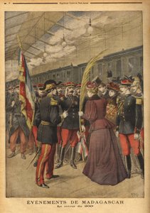 Il ritorno del 200º reggimento del colonnello Brice Bizot (1848-1929) a Port Vendres da Unknown artist