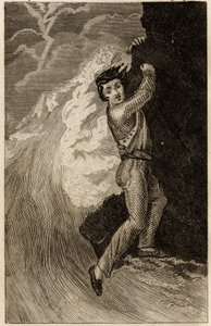 Il naufragio di Robinson Crusoe, incisione inserita in 