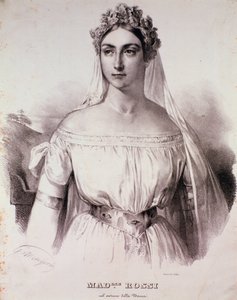 La cantante Mademoiselle Rossi nell