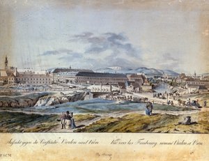 I sobborghi di Vienna (Vieden) in Austria nel 19° secolo da Unknown artist