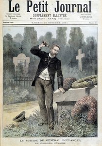 Il suicidio del generale Boulanger al cimitero di Ixelles - in "Le Petit Journal" del 10/10/1891 da Unknown artist