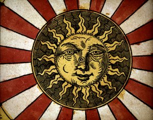Il sole - in "Astronomicon caesarum", trattato del XVI secolo