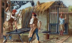 Il mestiere del fabbro nel 1793 da Unknown artist