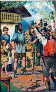 Il tributo dei confederati a Guglielmo Tell (eroe leggendario dell
