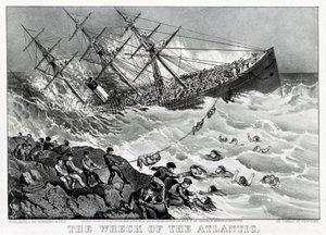Il naufragio del transatlantico RMS Atlantic della White Star Line, sulla costa della Nuova Scozia da Unknown artist