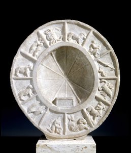I segni zodiacali raffigurati su un meridiano solare del XV secolo