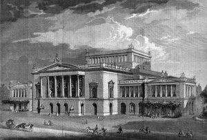 Teatro di Lipsia, inizio della costruzione dell
