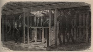Trucchi teatrali - deglutizione - incisione del 1875