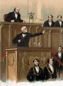 Rimane solo un difetto nel commettere Adolphe Thiers al corpo legislativo prevedendo gli eventi del 1870, 3 maggio 1866