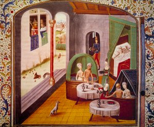 Miniatura. Interno di una 