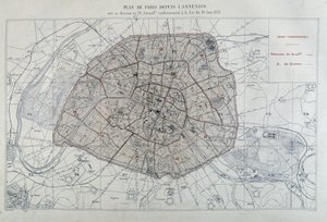 Trasformazioni di Parigi sotto il Secondo Impero, Haussmann Paris. Piano di Parigi dall