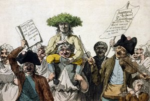 Trionfo di Marat. Incisione del XIX secolo da Unknown artist