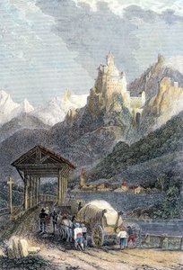Castello di Trostburg in Tirolo da Unknown artist