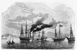 Storia degli Stati Uniti: Steamboat da Unknown artist