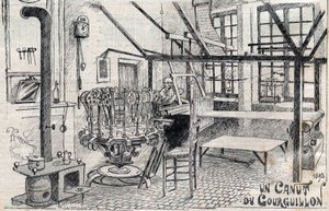 Un canut del Gourguillon (Lione) nel 1893 - incisione in 