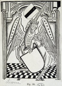 Unicorno - incisione del XV secolo da Unknown artist