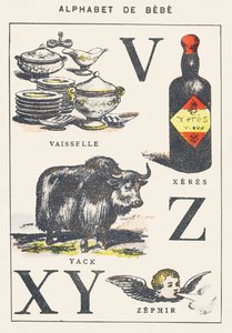 Piatti, xeres, yak, zefiro da Unknown artist