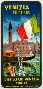 Pubblicità del Venezia bitter (cromolitografia fine XIX secolo)