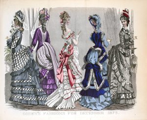 Donne vittoriane in abiti invernali da Unknown artist