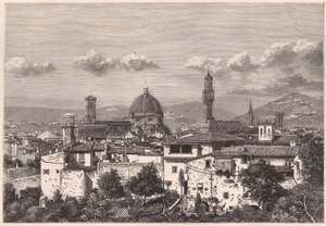 Veduta di Firenze nel XIX secolo da Unknown