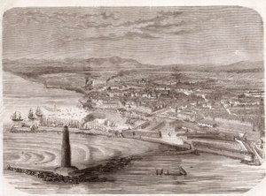 Veduta di Livorno (Livorno - Toscana - Toscana) - Toscana - incisione 1860 da Unknown artist