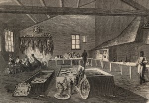 Vista dei laboratori di elettroplaccatura di Mr. Gueyton da Unknown artist