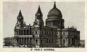 Veduta della Cattedrale di San Paolo a Londra, Inghilterra da Unknown artist