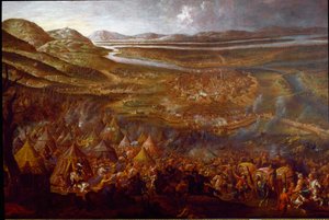 Veduta della Battaglia di Vienna del 12/09/1683 sulla collina di Kahlenberg (dipinto) da Unknown artist