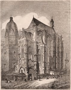 Veduta della Cattedrale di Aquisgrana, Renania Settentrionale-Vestfalia, Germania