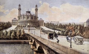 Veduta del Palais du Trocadero (Parigi) nel 1898 da Unknown artist