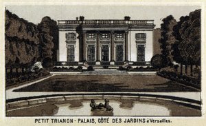 Veduta del Petit Trianon nei giardini di Versailles da Unknown artist
